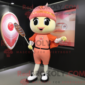 Peach Knife Thrower mascot...