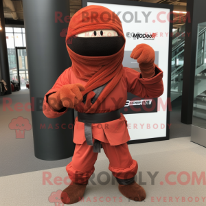 Rust Ninja mascot costume...