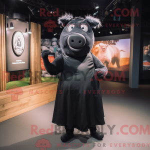 Sort So maskot kostume...