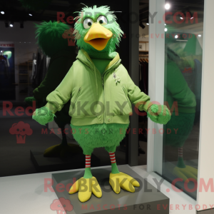 Grünes Huhn Maskottchen...
