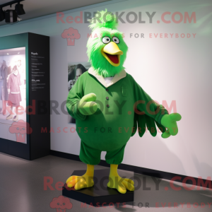 Grøn kylling maskot kostume...