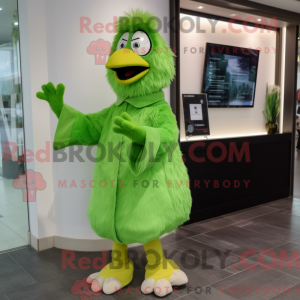 Green Chicken mascot...