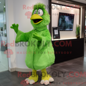 Grøn kylling maskot kostume...