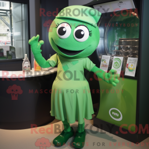 Groene honkbalhandschoen...