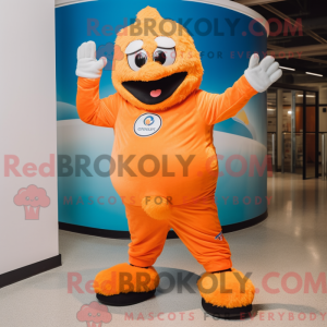 Orange Ice mascot costume...