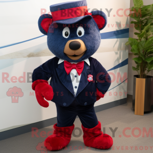 Navy Raspberry Maskottchen...