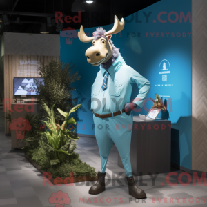 Cyan Elk máscara...