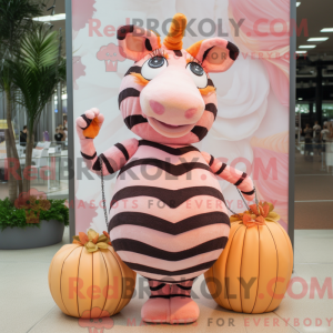 Pfirsich Zebra Maskottchen...