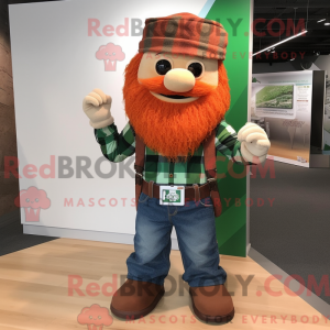 Rust Irish Flag mascot...