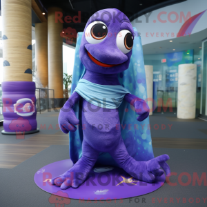 Purple Barracuda mascot...