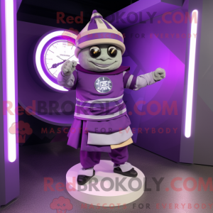 Purple Gyro mascot costume...
