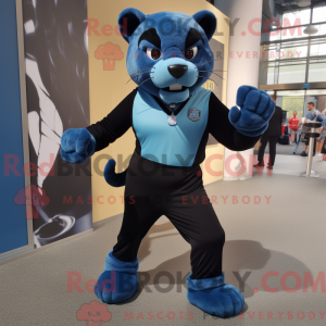 Blue Panther mascotte...