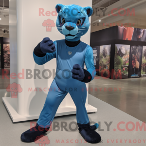 Blue Panther mascotte...