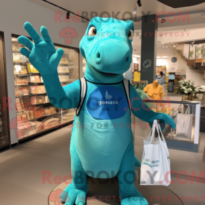 Cyan Iguanodon...