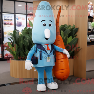 Sky Blue Carrot mascot...