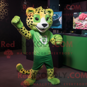 Green Cheetah mascot...