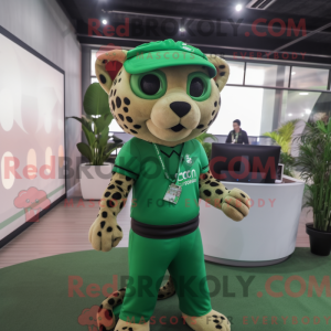 Green Cheetah mascot...