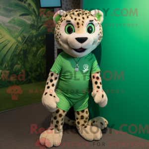 Green Cheetah mascot...
