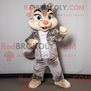 Silver Chipmunk mascot...