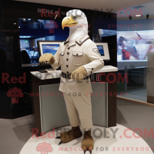 Cream Bald Eagle maskot...