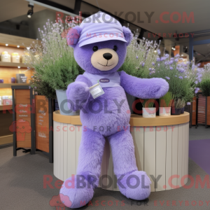 Lavendel Teddy Bear maskot...