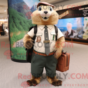 Marmot mascot costume...