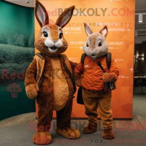 Rust Wild Rabbit mascot...