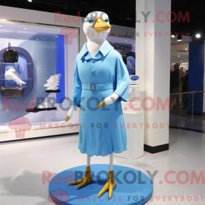 Sky Blue Gull mascot...