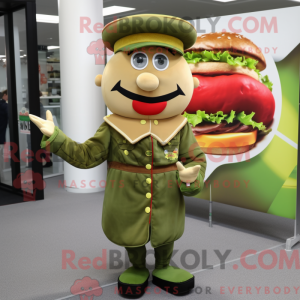 Olive Hamburger mascot...