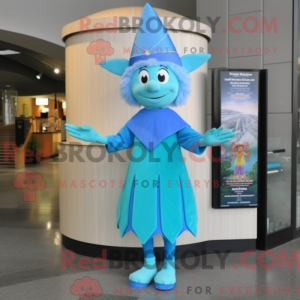 Cyan Tooth Fairy maskot...