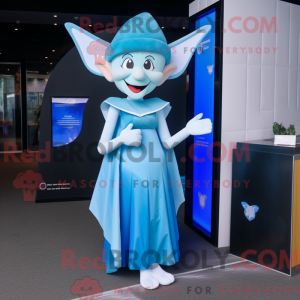 Cyan Tooth Fairy maskot...