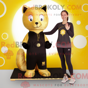 Gold Seal maskot kostume...