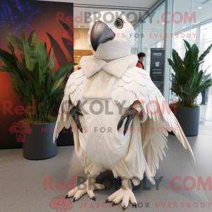 Hvid Archaeopteryx maskot...