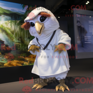 Hvid Archaeopteryx maskot...