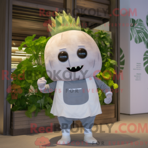 Gray Turnip mascot costume...