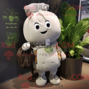 Gray Turnip mascot costume...