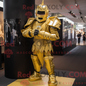 Goldenes Maskottchenkostüm...