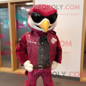 Magenta Falcon mascot...