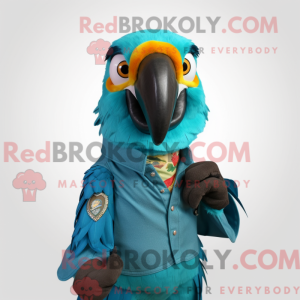 Turquoise Macaw mascot...
