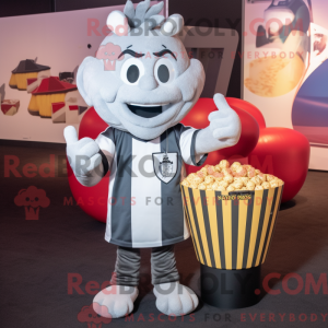 Gray Pop Corn mascot...