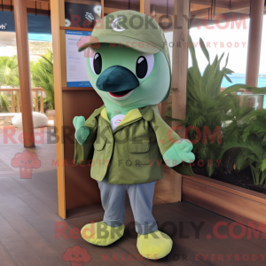 Olive Dolphin mascot...