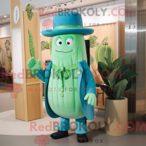 Cyan Cucumber mascot...