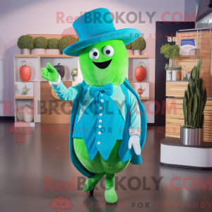 Cyan Cucumber mascot...