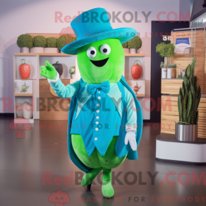 Cyan Cucumber maskot...