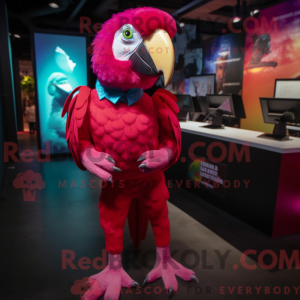 Magenta Macaw mascot...