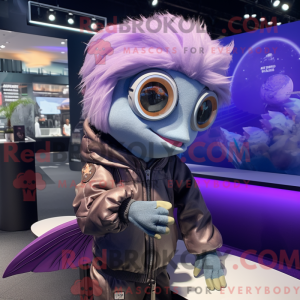 Lavendel Betta Fish maskot...