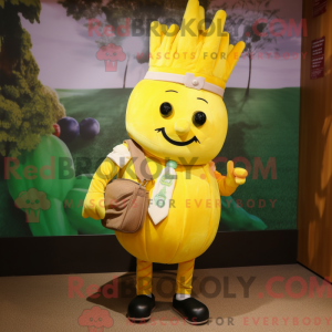 Gul majroe maskot kostume...