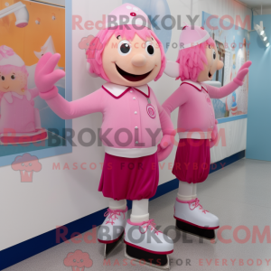 Roze paar schaatsen...
