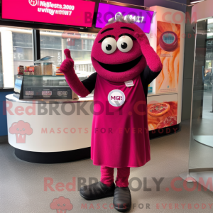 Magenta Bagels Maskottchen...
