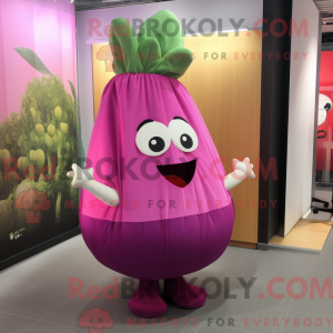 Magenta Turnip mascot...